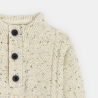 Pull torsadé chiné écru Garçon