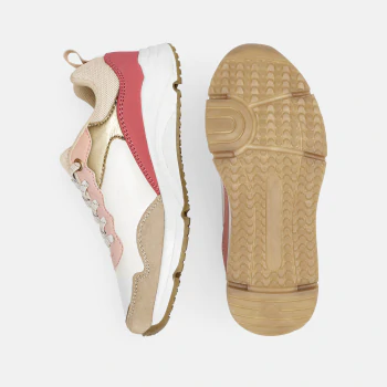 حذاء رياضي للجري باللون الوردي للفتيات