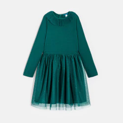 فستان باليه، أخضر، بناتي