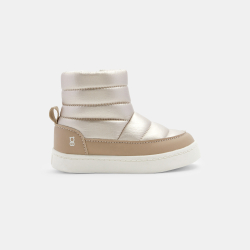 Boots matelassées fourrées beige bébé fille