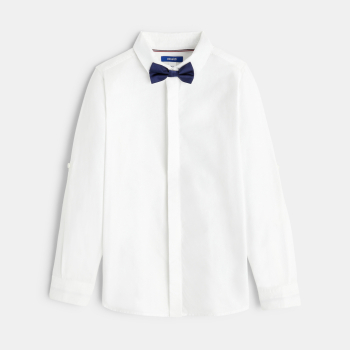 Chemise blanche avec nœud papillon Garçon