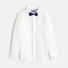 قميص أبيض مع ربطة عنق بابيون، للأولاد