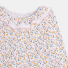 T-shirt col volanté fleuri bébé fille