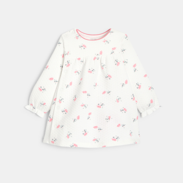 Robe fantaisie motif panda et legging assorti rose bébé fille