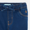 Pantalon tregging denim bleu bébé fille