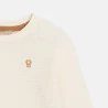 Brassière en maille tricot blanc écru naissance