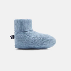 حذاء خفيف محبوك من التريكو باللون الأزرق سهل الارتداء لحديث الولادة