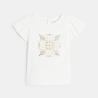 T-shirt illustration brillante blanc bébé fille