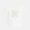 T-shirt illustration brillante blanc bébé fille