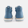 حذاء رياضي من قماش الكانفاس برقبة عالية باللون الأزرق للأولاد