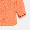 قميص بنقش الزهور قابل للتعديل باللون البرتقالي للأولاد الصغار