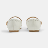 Ballerines chics vernies blanc fille