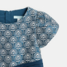 Robe de fête irisée fantaisie bleu bébé fille
