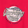 T-shirt manches courtes "yatching club" rouge Garçon