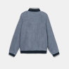 Blouson teddy en toile bleu Garçon