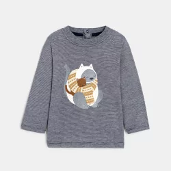 T-shirt chats gris bébé garçon