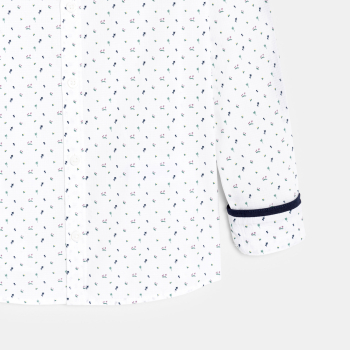 Chemise imprimée blanc Garçon