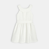 Robe chic motif jacquard blanc Fille