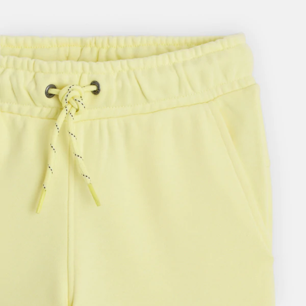Pantalon de jogging cargo uni jaune Fille