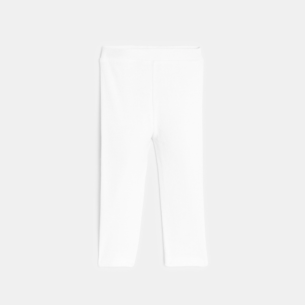 Sweat molleton imprimé et legging rose bébé fille