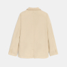 Veste de costume en coton et lin beige Garçon