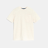 تيشيرت مرقط بأكمام قصيرة، أبيض للأولاد