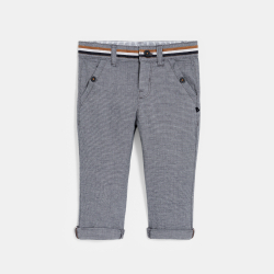 Pantalon coton fantaisie bleu bébé garçon
