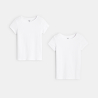 تيشيرت داخلي أبيض، للفتيات (مجموعة من 2)