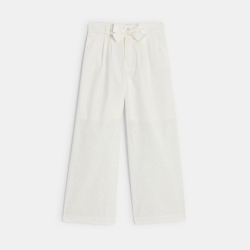 Pantalon large taille haute...