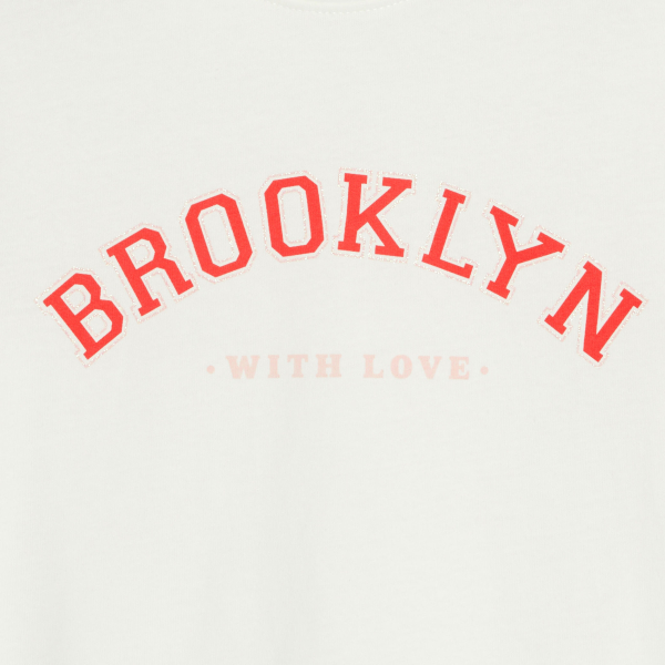 T-shirt manches courtes blanc Fille