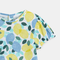 T-shirt citrons bleu bébé...