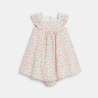 Robe chic fleurie rose bébé fille