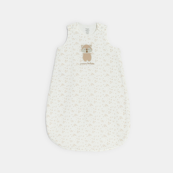 Gigoteuse imprimée légère blanc naissance mixte