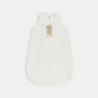 كيس نوم خفيف بطبعة، باللون الأبيض لحديثي الولادة