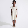 Robe volantée beige doré Fille