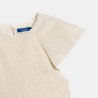 Robe volantée beige doré Fille