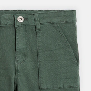 Pantalon cargo vert kaki Garçon