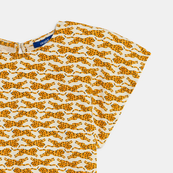 Robe imprimée léopard Fille