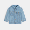 Veste en jean bleu bébé fille