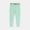 Pantalon balloon + ceinture vert Fille
