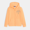 Sweat-shirt à capuche à message orange Garçon