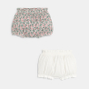 Bloomer coton fantaisie bébé fille (lot de 2)