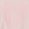T-shirt manches longues brodé rose Fille