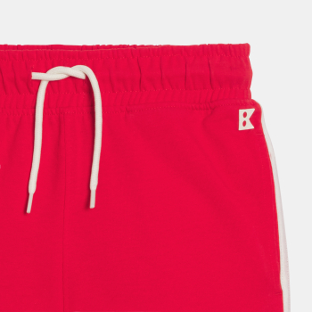 Bermuda en molleton rouge Garçon