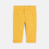 Pantalon peau de pêche jaune bébé garçon