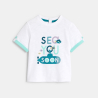 T-shirt à message blanc bébé garçon