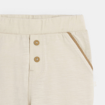 Pantalon jersey léger beige bébé garçon
