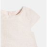 Robe chic lin irisé rose bébé fille