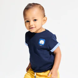 T-shirt à motif bleu bébé garçon