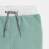 Short en maille taille élastiquée vert bébé fille
